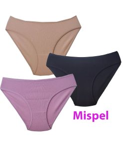 شورت زنانه میسپل پنبه ترک طرح کبریتی برند Misspel |پک سه عددی XL